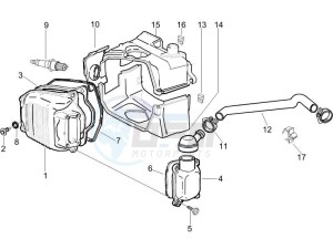 LX 125 4T drawing Cylinder head cover