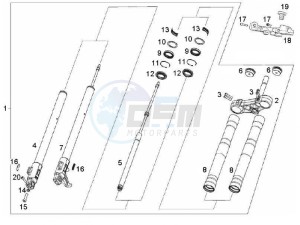 GPR - 50 cc VTHRF1A1A Euro 2 2T LC drawing Front fork (Positions)