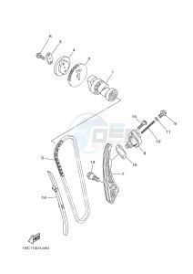 YFM300 RAPTOR 300 (1SC5) drawing CAMSHAFT & CHAIN