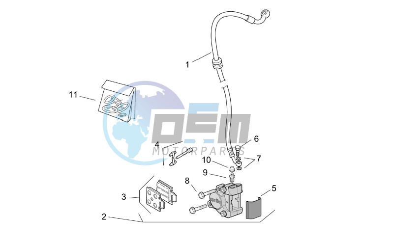 Front brake caliper