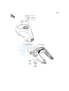 NINJA_ZX-6R ZX636EFFA FR GB XX (EU ME A(FRICA) drawing Labels