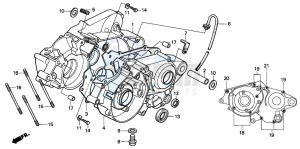 CR80R drawing CRANKCASE