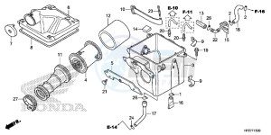 TRX90XH Europe Direct - (ED) drawing AIR CLEANER