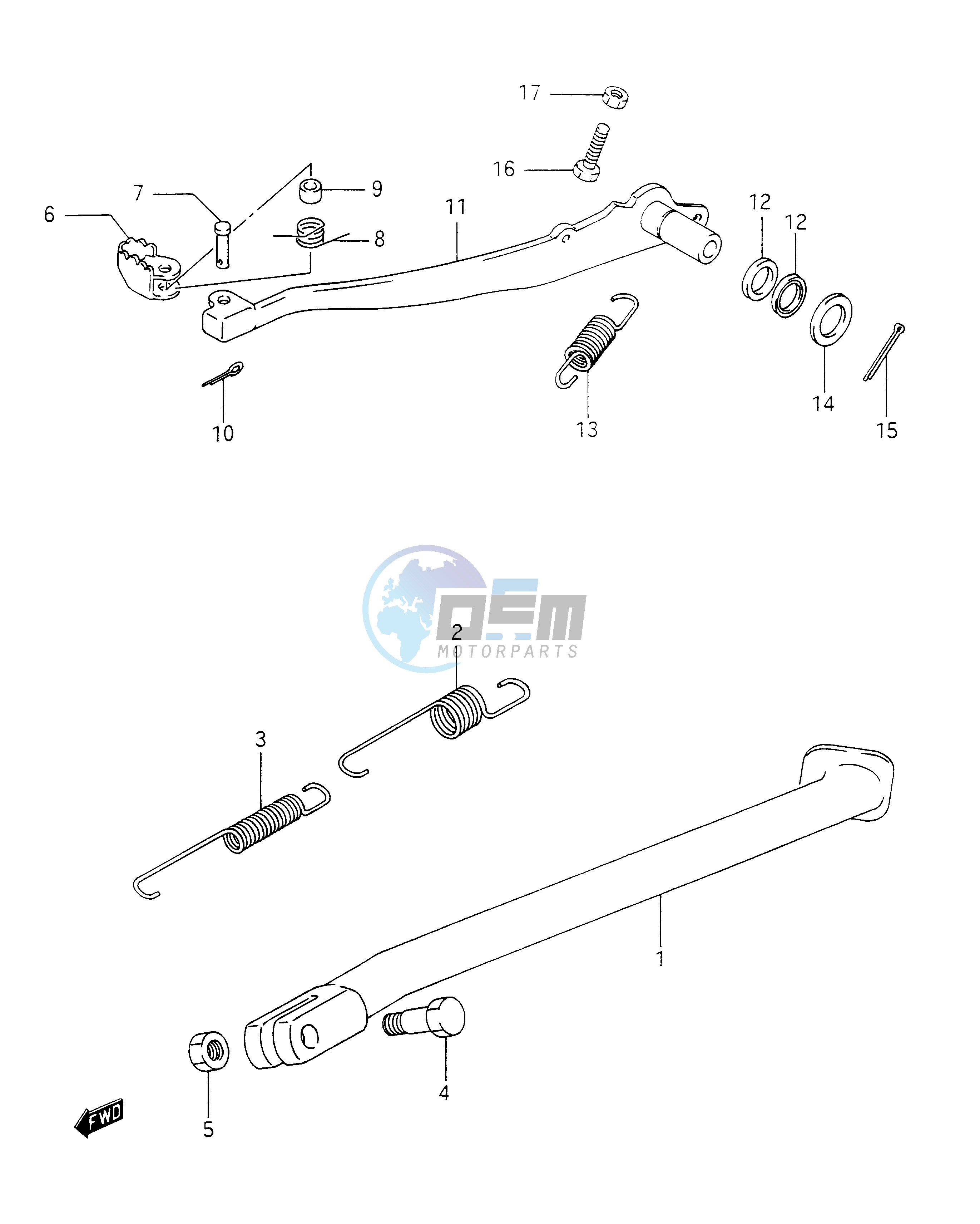 STAND - REAR BRAKE