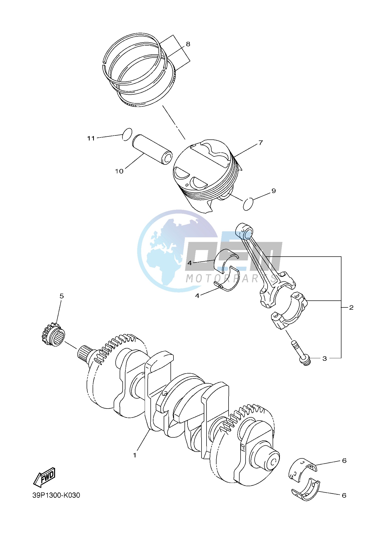 CRANKSHAFT & PISTON