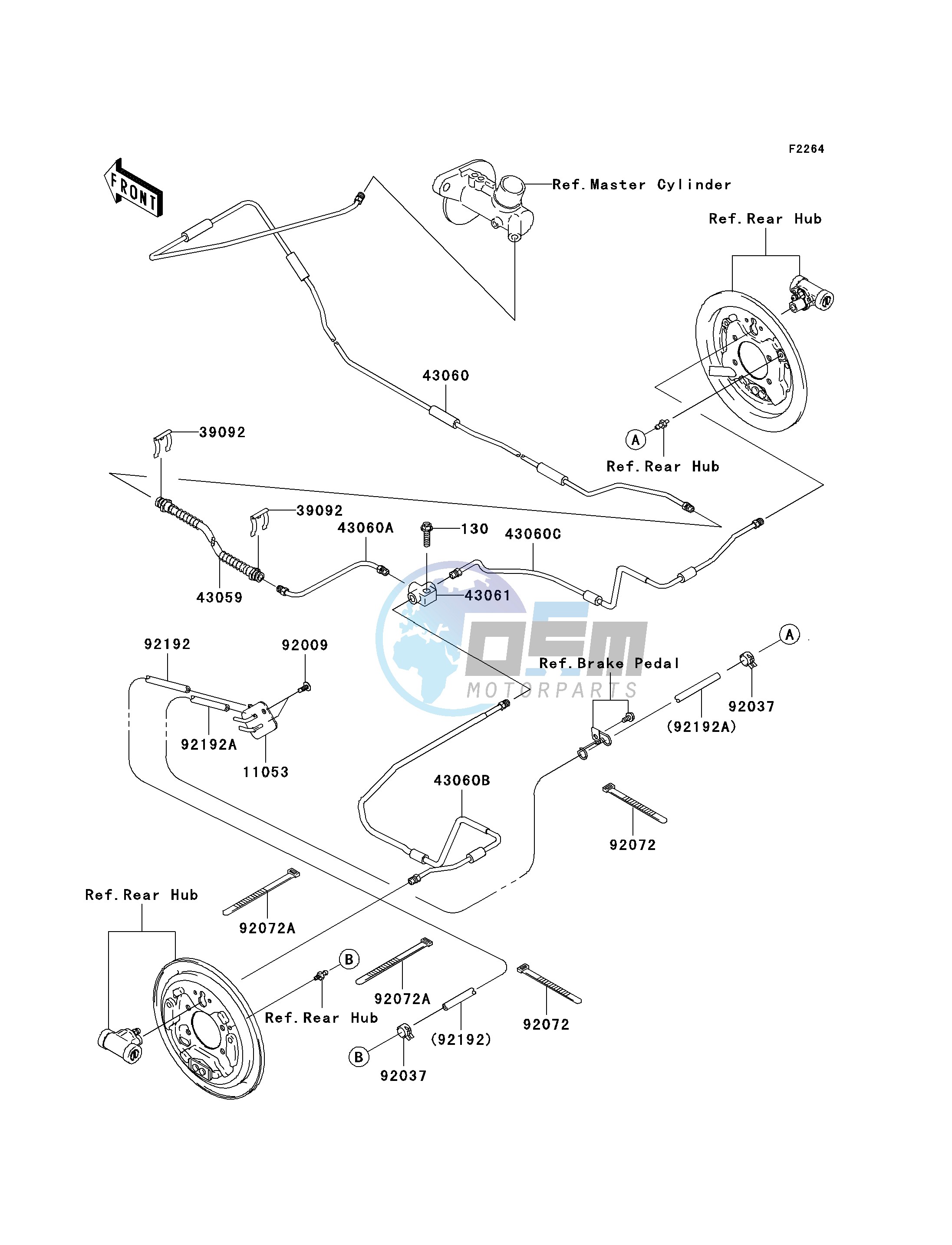 REAR BRAKE PIPING