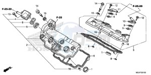 VFR1200XDLF CrossTourer - VFR1200X Dual Clutch 2ED - (2ED) drawing CYLINDER HEAD COVER