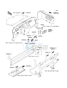 KAF 400 A [MULE 610 4X4] (A6F-AF) A7F drawing LABELS