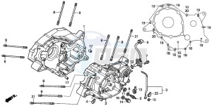 VT125C2 drawing CRANKCASE