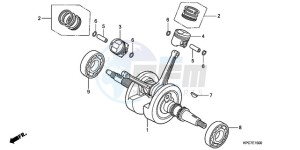 XL125VA EU / CMF - (EU / CMF) drawing CRANKSHAFT/PISTON