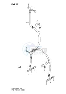 SV650 (E2) drawing FRONT BRAKE HOSE (SV650K8 UK8 SK8 SUK8 K9 UK9 SK9 SUK9 SL0 SUL0)