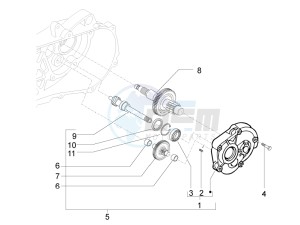 LXV 50 4T 2V 25 Kmh B-NL drawing Reduction unit