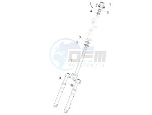 LIBERTY 150 150 IGET 4T 3V IE ABS (NAFTA) drawing Fork/steering tube - Steering bearing unit