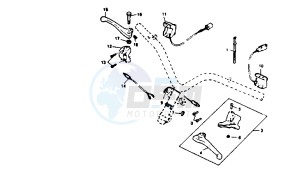 YM BREEZE 50 drawing HANDLE SWITCH -LEVER