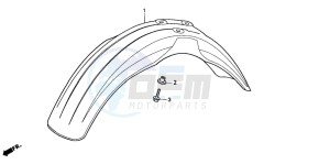 CRM75R drawing FRONT FENDER