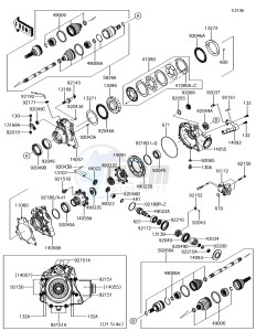 BRUTE FORCE 750 4x4i EPS KVF750GJF EU drawing Drive Shaft-Front