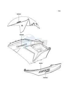 ZZR1400 ABS ZX1400B7F FR GB XX (EU ME A(FRICA) drawing Decals