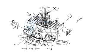 QUAD LANDER 300SL drawing REAR FENDER