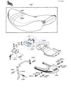 EX 305 B [GPZ 305] (B1) [GPZ 305] drawing SEAT_SEAT COVER