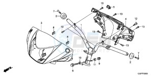 NSC50WHC drawing HANDLE PIPE/HANDLE COVER (NSC50/MPD/WH)