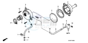 CRF70FB CRF70F ED drawing AIR CLEANER