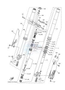 YZ250 (1SSD 1SSE 1SSF 1SSG 1SSG) drawing FRONT FORK