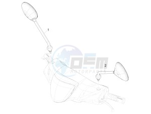 Liberty iGet 50 4T 3V (NAFTA) drawing Driving mirror/s