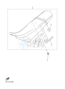 WR250R (BN32 BN31 BN33) drawing SEAT