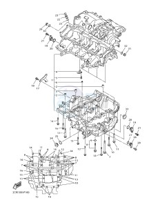 MTN1000 MTN-1000 MT-10 (B671) drawing CRANKCASE