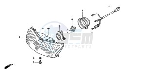 SFX50 drawing HEADLIGHT (1)