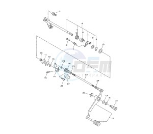 XJ6-FA DIVERSION ABS 600 drawing SHIFT SHAFT