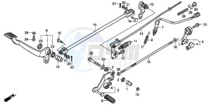 VT600C 400 drawing PEDAL