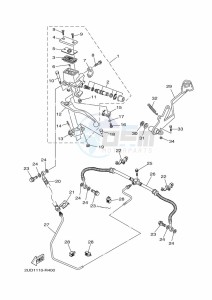 YFM700FWAD YFM70GPAK (B4FF) drawing REAR MASTER CYLINDER