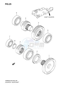 AN650 (E3-E28) Burgman drawing SHAFT COUNTER IDLER