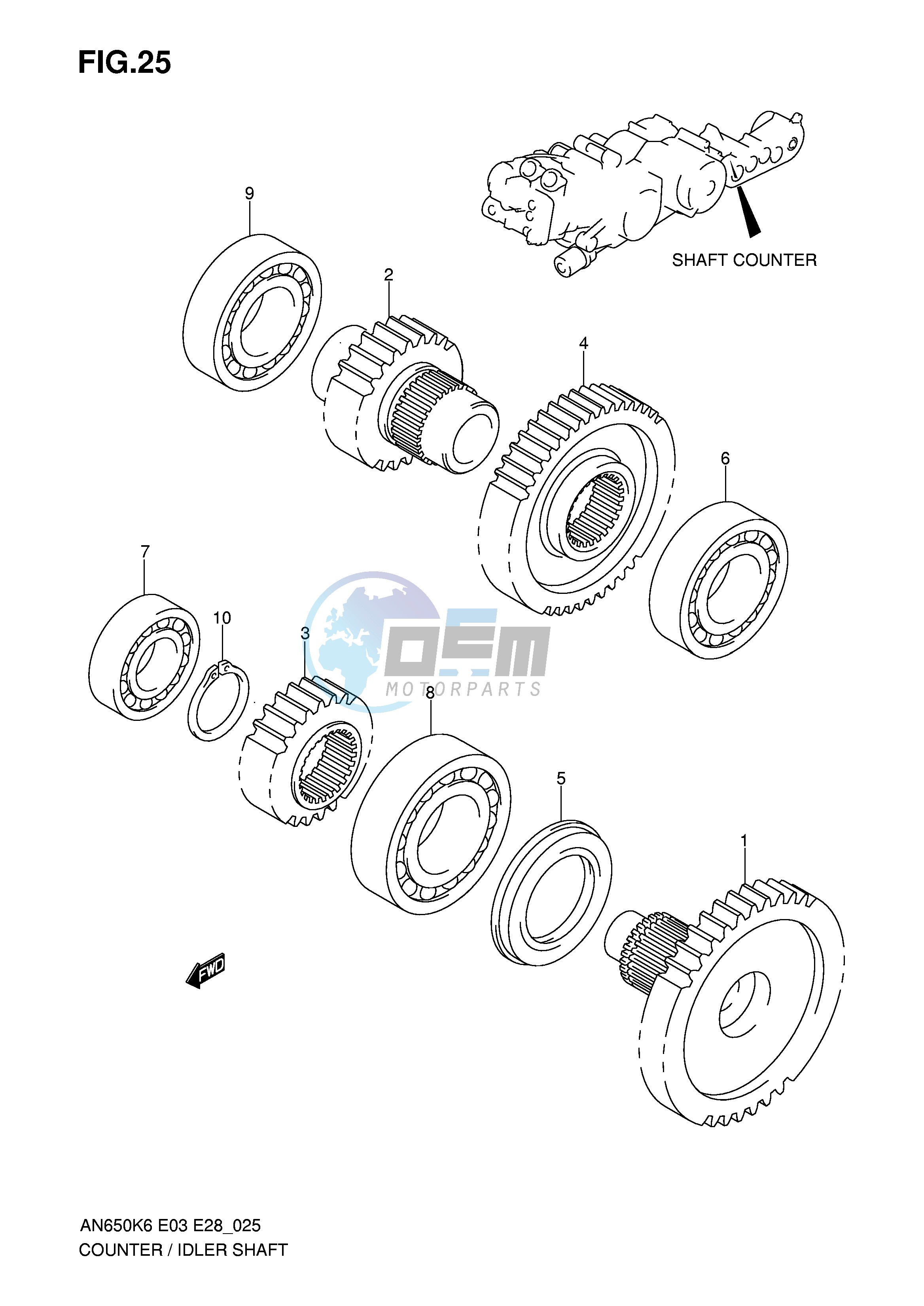 SHAFT COUNTER IDLER