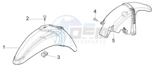 Liberty 125 Leader RST drawing Front and rear mudguard