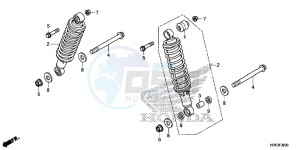 TRX500FM6F TRX500FM Australia - (U) drawing REAR CUSHION