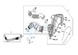 EURO MX E2 - 125 cc drawing INTAKE