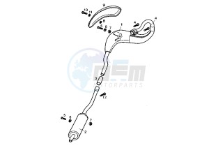 SENDA R RACER - 50 cc drawing SILENCER