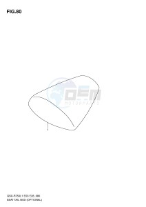 GSX-R750 (E3) drawing SEAT TAIL BOX (OPTIONAL)