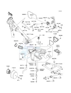 KL 650 E [KLR650] (E8F-E9F) E9F drawing AIR CLEANER