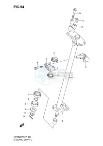 LT-F250 (E17) drawing STEERING SHAFT