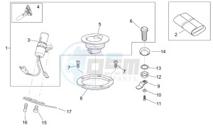 RS 50 Tuono drawing Lock hardware kit