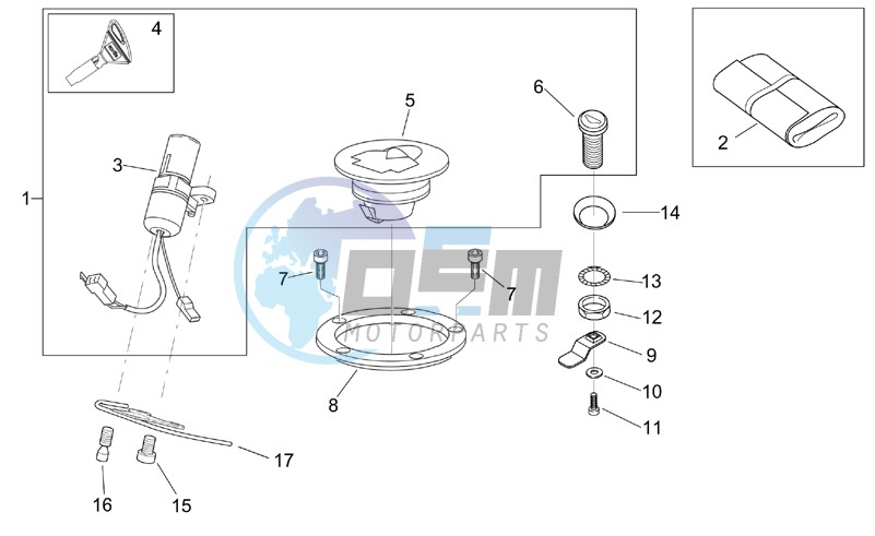 Lock hardware kit