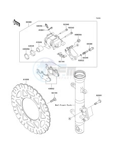 EX250 J [NINJA 250R] (J8F-J9FA) J9F drawing FRONT BRAKE