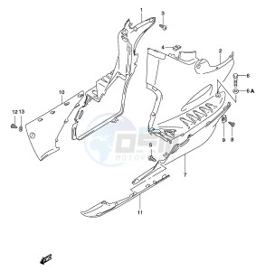 AY50 (P19) katana drawing SIDE LEG SHIELD (MODEL K1)