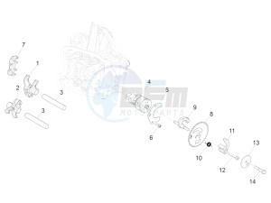 BEVERLY 350 ST 4T 4V IE ABS E4 (NAFTA) drawing Rocking levers support unit