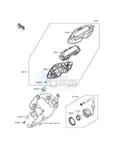 KLX125 KLX125CFF XX (EU ME A(FRICA) drawing Meter(s)