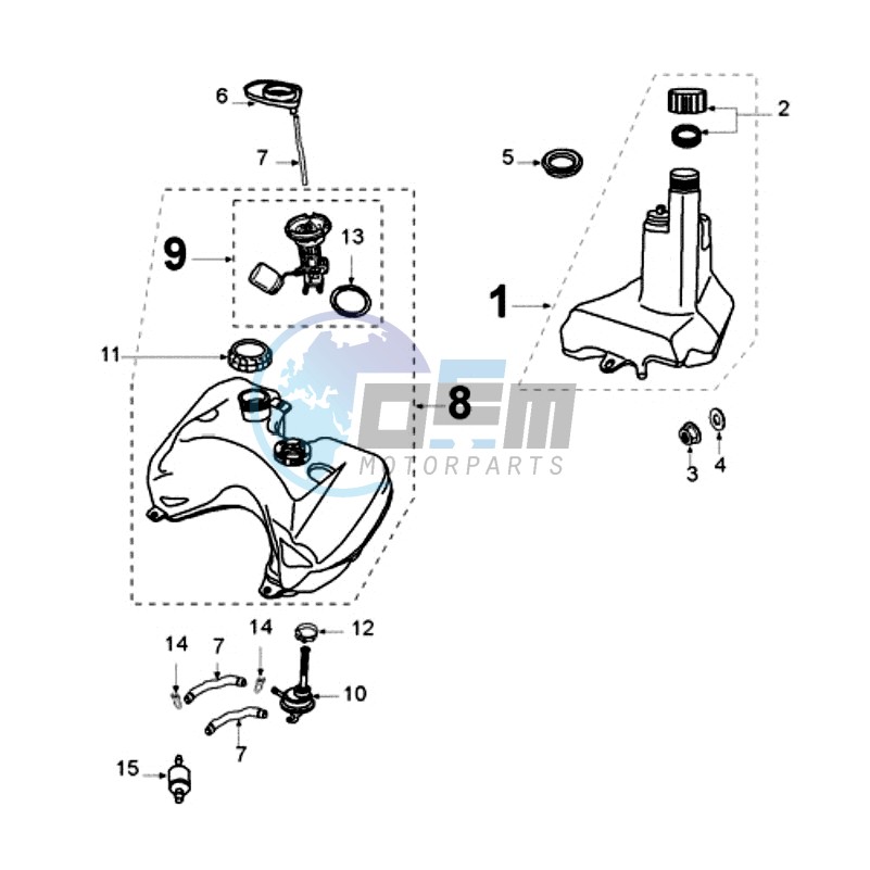 TANK AND FUEL PUMP