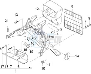 Fly 50 2t drawing Rear cover - Splash guard